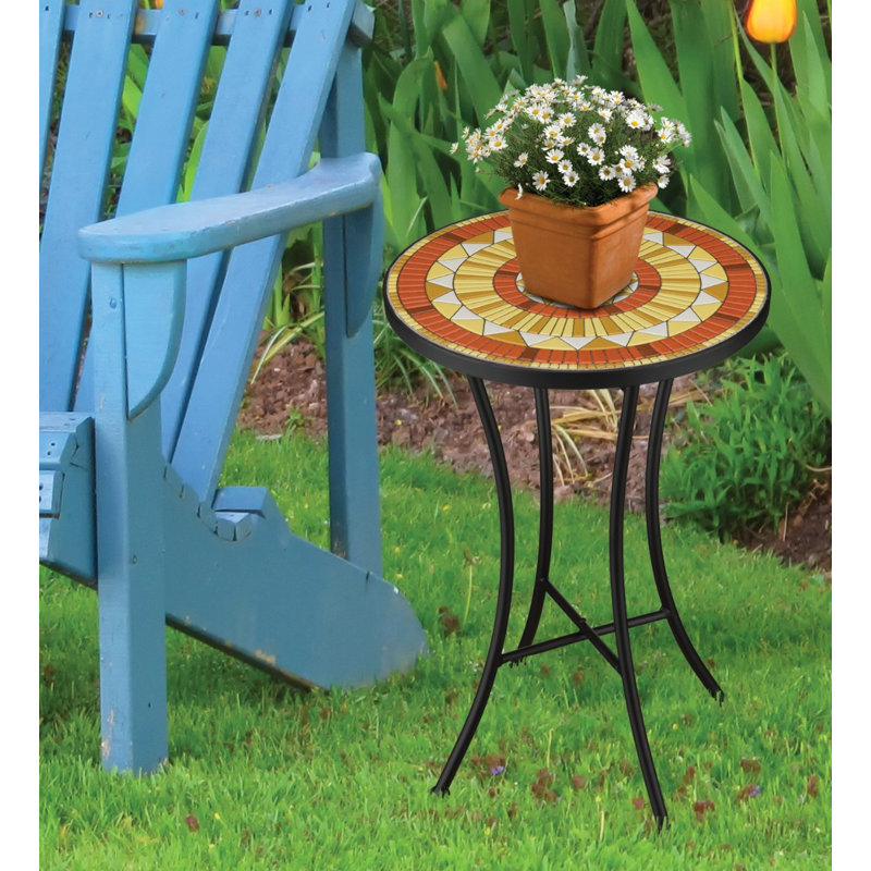Support pour plante en mosaïque, Doré