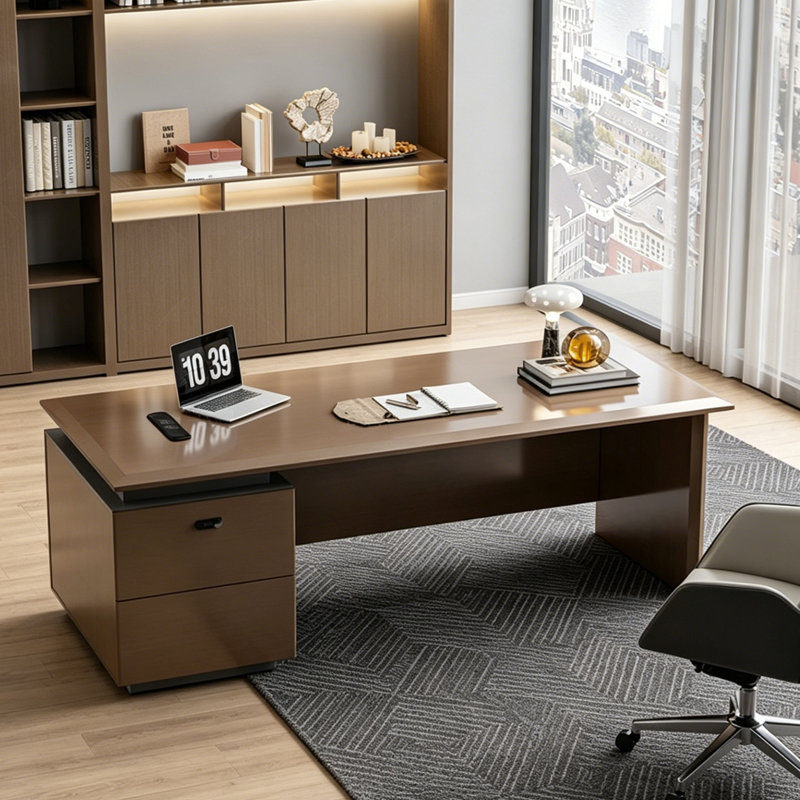 Parshva Executive Desks, 29.53" H x 70.87" W x 35.43" D