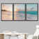 'Paradise' - 3 Piece Floter Frame Print Set on Canvas