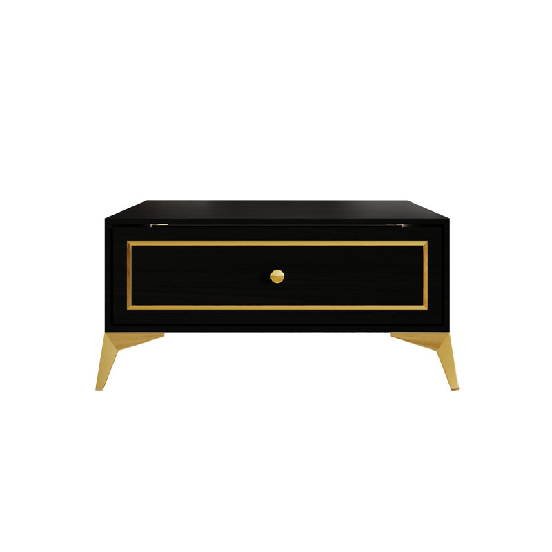 Baccus Single Coffee Table, Black
