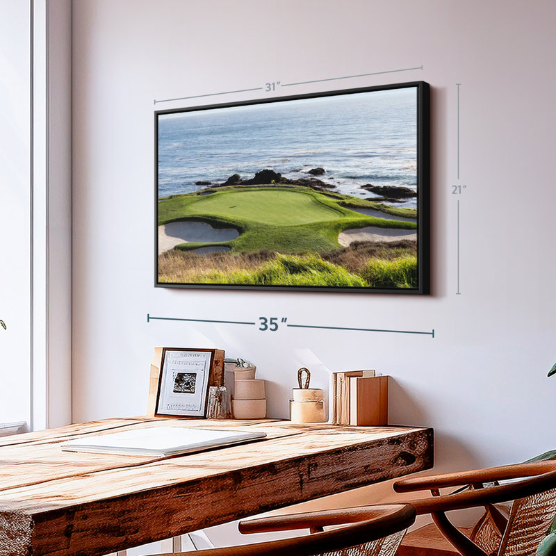 «Pebble Beach Golf Turf», reproduction sur toile, H 31 po x l 21 po