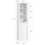 Senza Wall Mounted Required Linen Cabinet