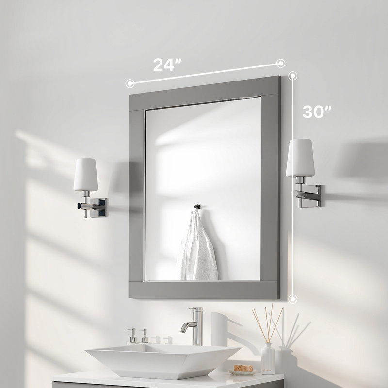 Miroir mural Pichardo, Gris