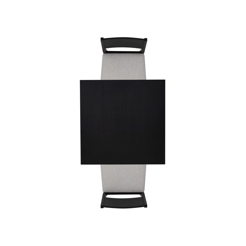 Corrine 3PC Upholstered Counter Set Black