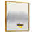 Toile avec cadre flottant or