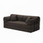 Canapé-lit convertible 4-en-1 avec tissu bouclé-133064712