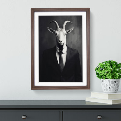 Goat Minimalism No.2 - Framed Print