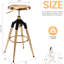 Tabouret de bar pivotant à hauteur réglable, tabourets de bar à hauteur de comptoir avec chaises en métal à hauteur de comptoir avec repose-pieds pour la cuisine et la salle à manger-1017718450
