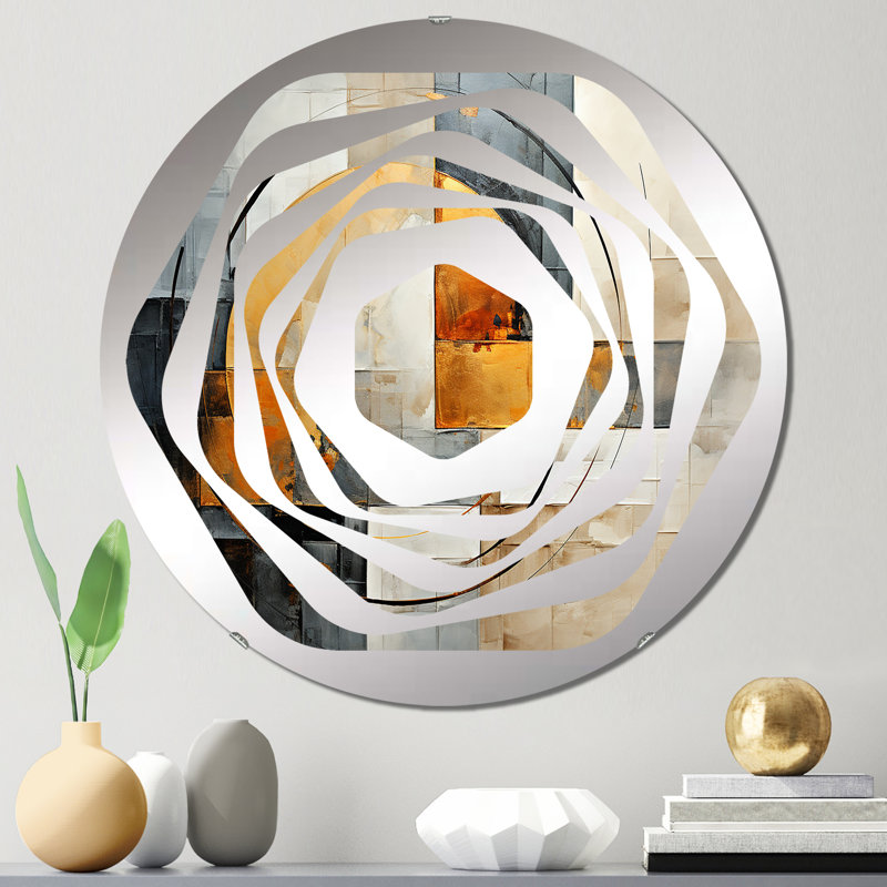 Miroir décoratif Amorphe, 23,6 po x 23,6 po