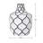  Sushmita 9" Black Outline Handmade Ceramic White Table Vase-1015956506