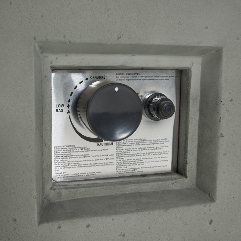 RÉSERVOIR DE TABLE À INCENDIE 50 000 BTU