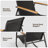 4-Person Cooling PVC-coated polyester Outdoor Patio Seating Group with Loveseat, Rocking Chairs & Solid Wood Armrests-1932683956