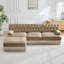Canapé modulaire Cloud avec capitonnage à boutons et jupe à pampilles-211621033