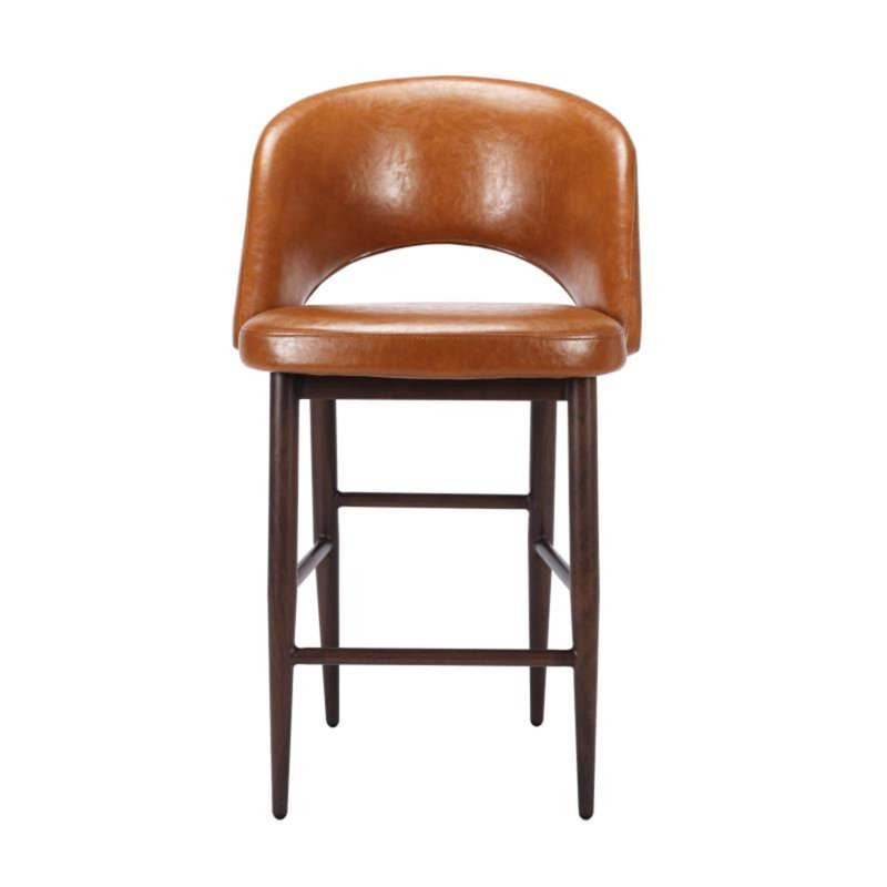 Ensemble de 2 tabourets ondulés, Orange