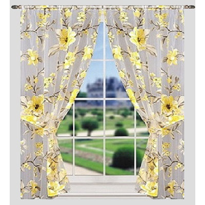 Garfield Sheer Curtain Pair
