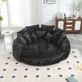 oversized sofa bed with armrests_Chenille