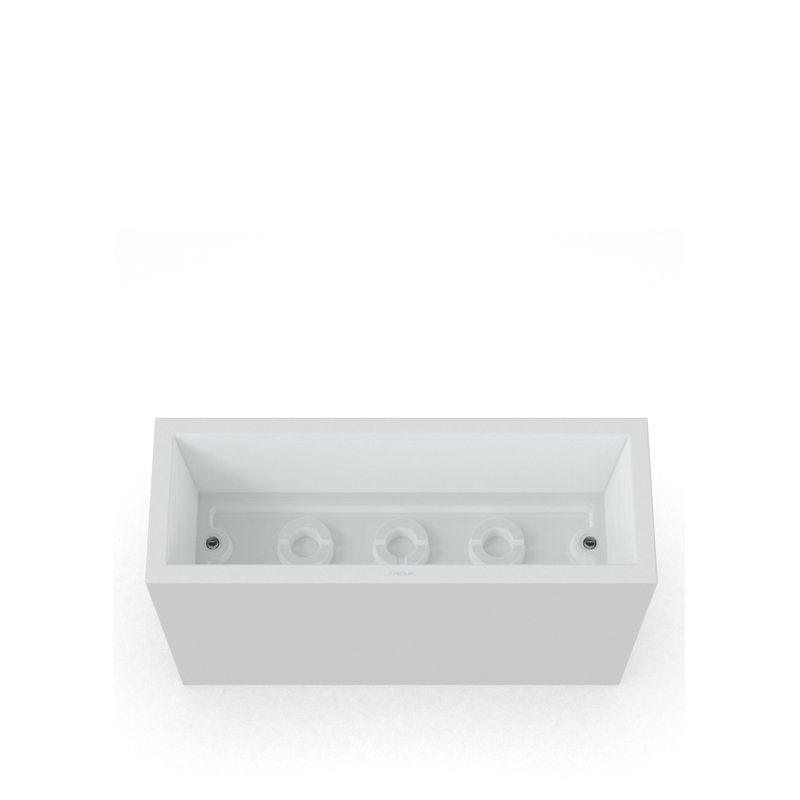 Kenroy Planter Box, White, 26" H x 39.5" W x 14" D