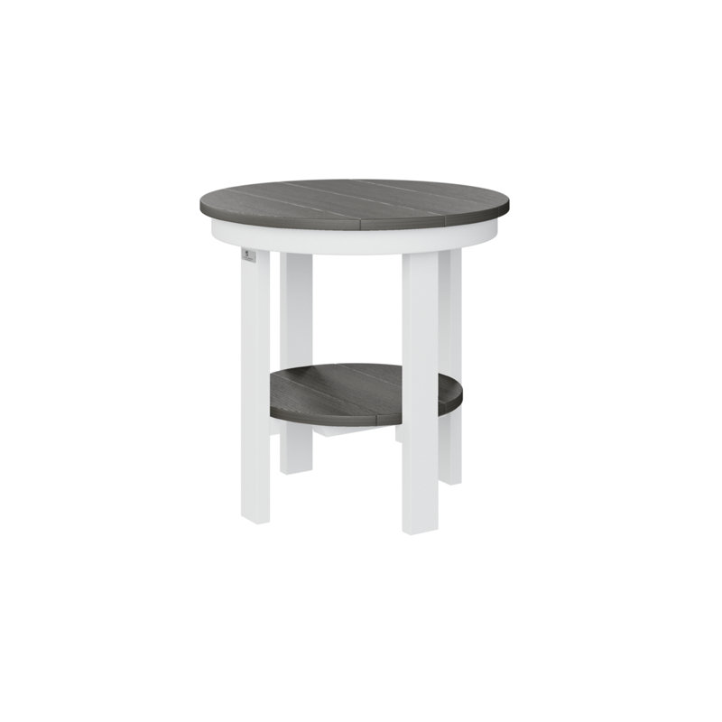  Table de salle à manger, H 21 po x l 21,5 po x P 21,5 po, Gris côtier