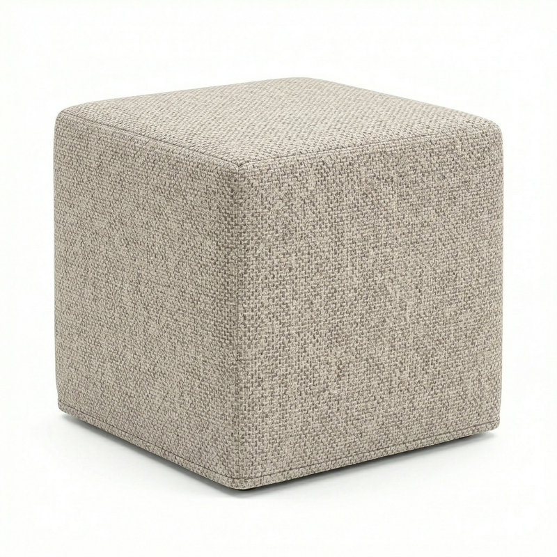Berlin Gardens Lilly Hive 20" Square Pouf, Beige