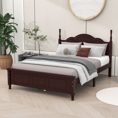 Brochan Wood Platform Bed with Headboard