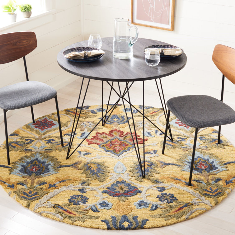 Haimes Hand Tufted Wool Floral Rug