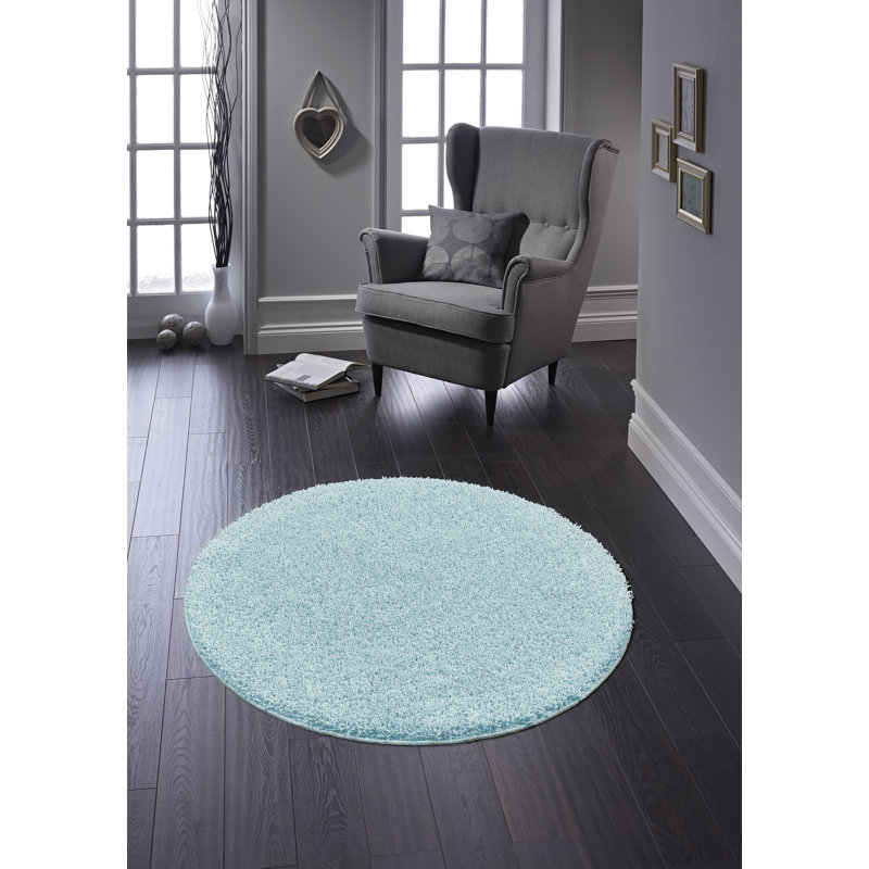 Buddy Teal Curve Bath Mat 50x80cm, Blue, 100cm W x 100cm L