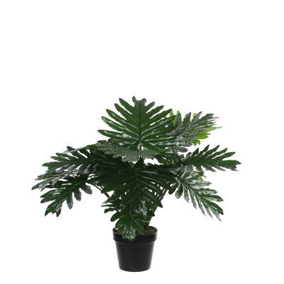 Faux Philodendron Plant in Pot