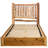 Fireside Lodge Cedar Log Small Spindle Platform Bed - Double - Natural-9375014-9375019