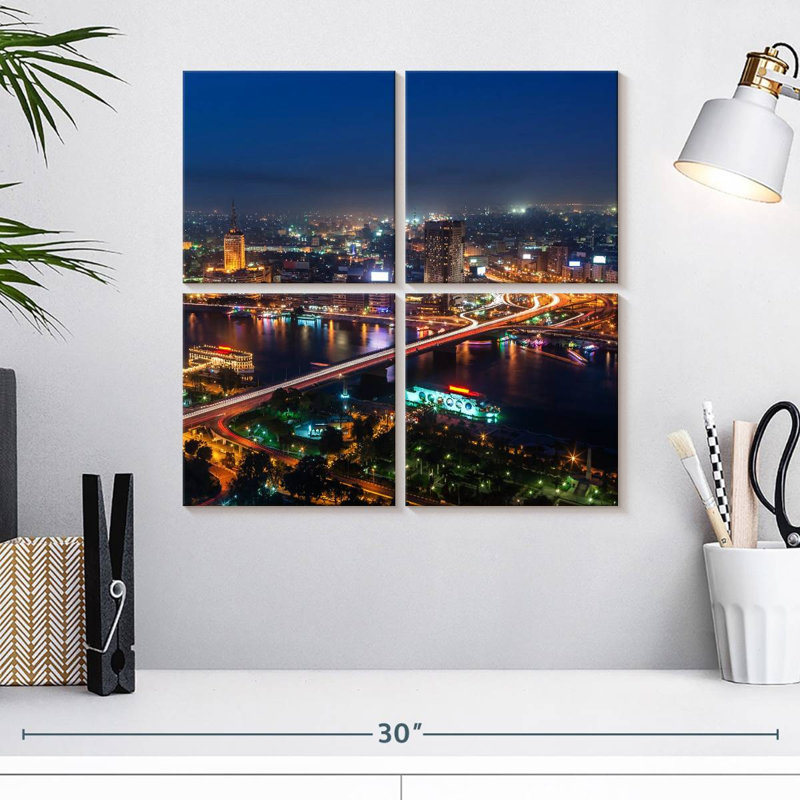Horizon de Nicci, Le Caire, nuit, H 18 po x l 18 po