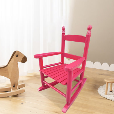 s Rocking Chair In Blushing Rose Red - For All Indoor And Outdoor Areas Solid Hardwood Crafted Back Rest Assurance Easy Assembly Steps 110 Lbs Weight Max Enticing Any Environment Built Comfort
