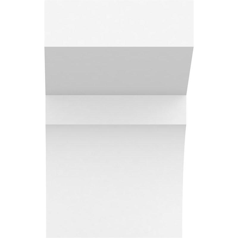 6"W x 10"H x 24"L Standard Monterey Architectural Grade PVC Rafter Tail, 10"H x 6"W x 24"D
