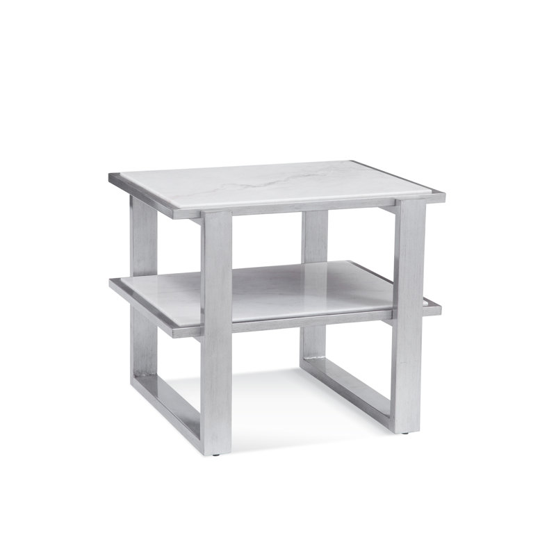 Table de bout en traîneau 100% marbre Hessle