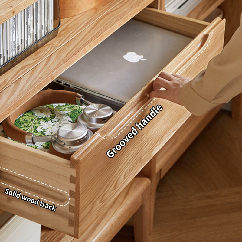 Bibliothèque en bois massif de style italien, (4 tablettes) H 61,61 po x l 27,56 po x P 12,6 po