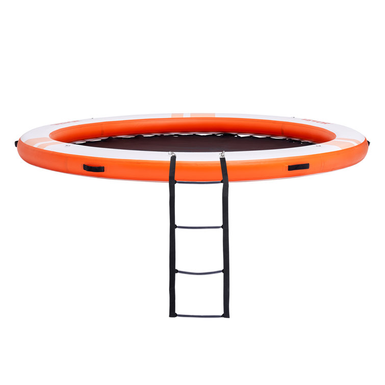 Inflatable Floating Dock ø10FT Water Dock Platform with ø8FT Mesh Pool