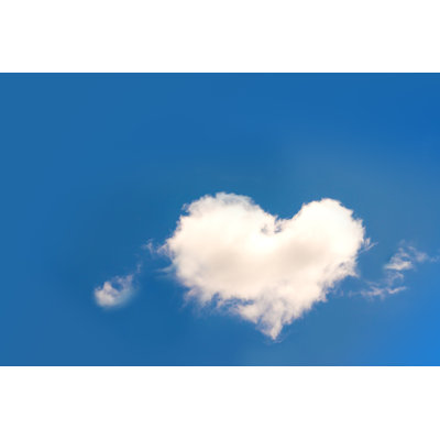 Heart Shaped Cloud - Wrapped Canvas Print