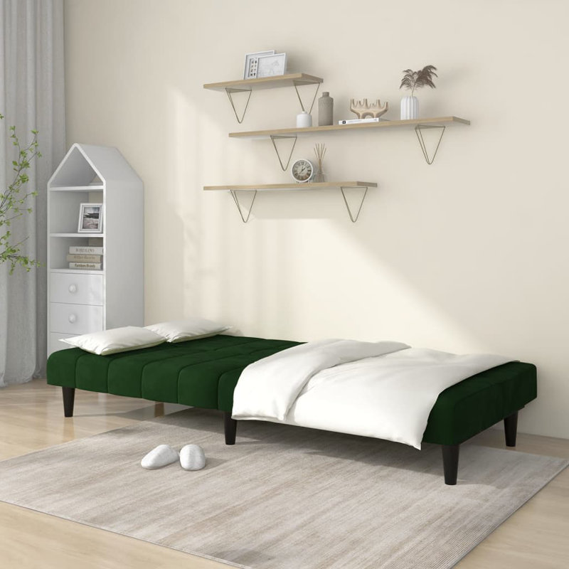 78.7'' Velvet Sofa, Dark Green Velvet