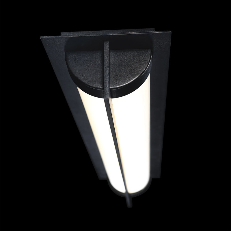 Laffoon LED Outdoor Flush Mount, 6'' W x 3.75'' D x 26'' H