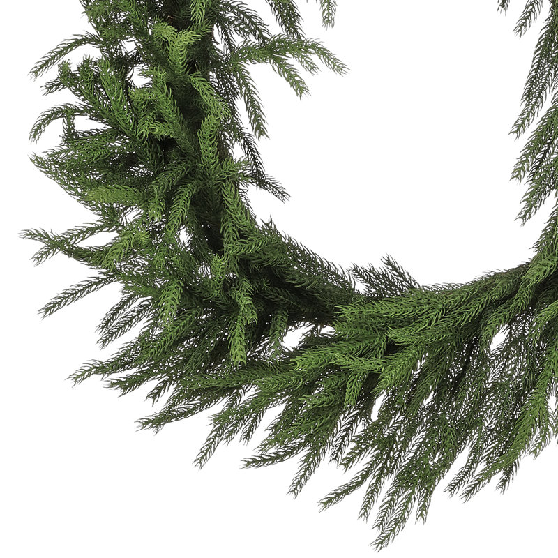 36" Real Touch Forest Norfollk Pine Wreath