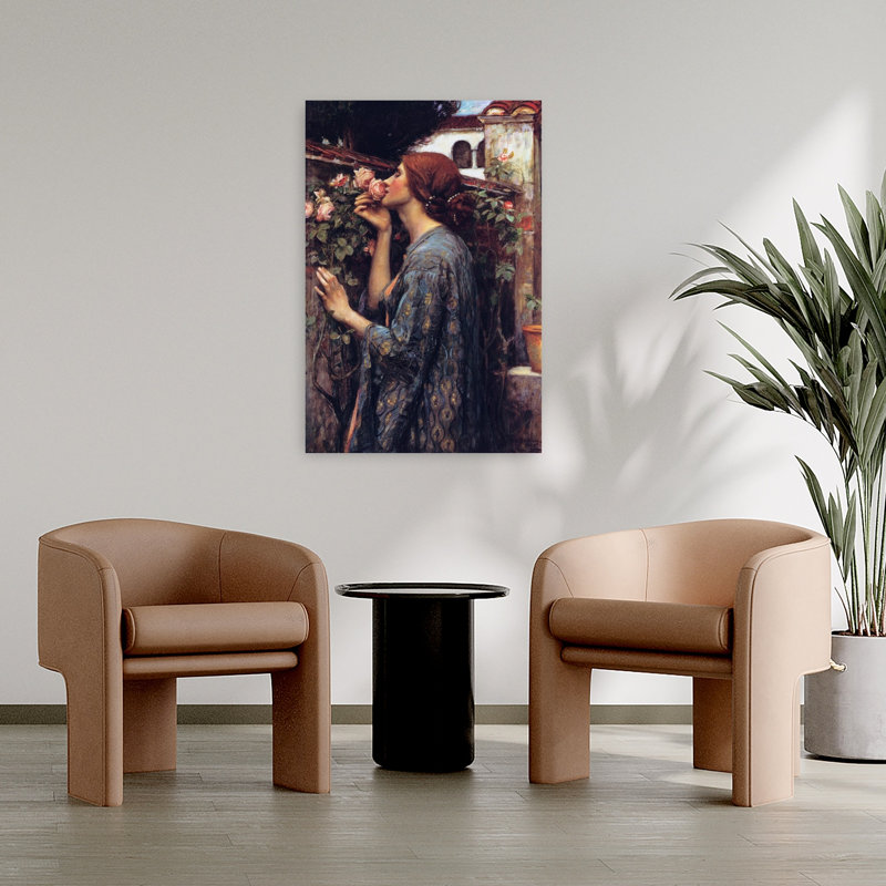 «The Soul Of The Rose», reproduction d'art classique de paysage d'orchidée violette, H 36 po x l 24 po