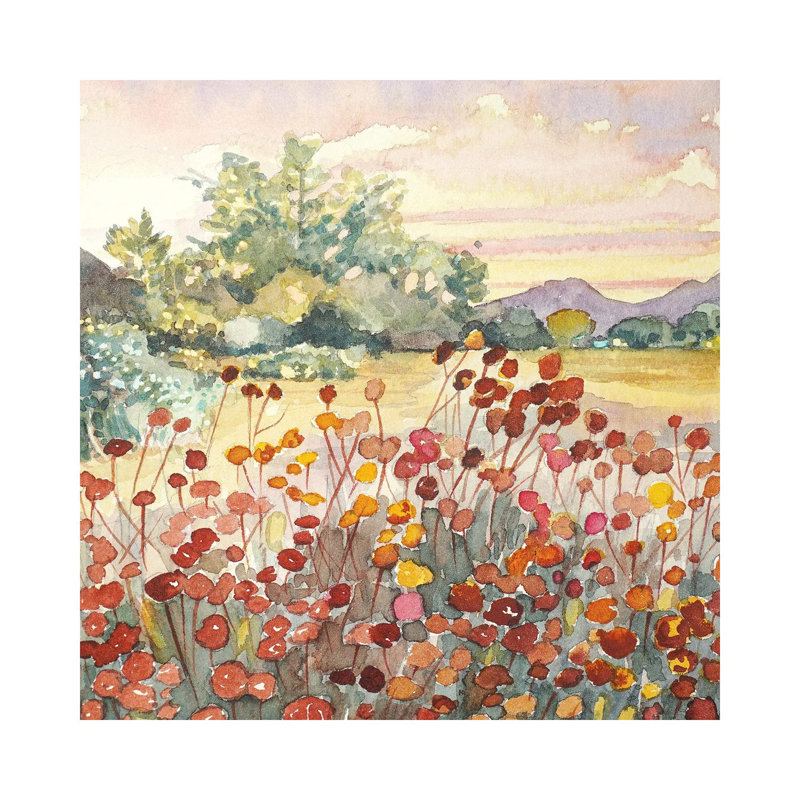 Peter Strauss Ranch Seed Heads by Luisa Millicent - Wrapped Canvas Painting, 66.04 cm H x 66.04 cm W x 1.91 cm D