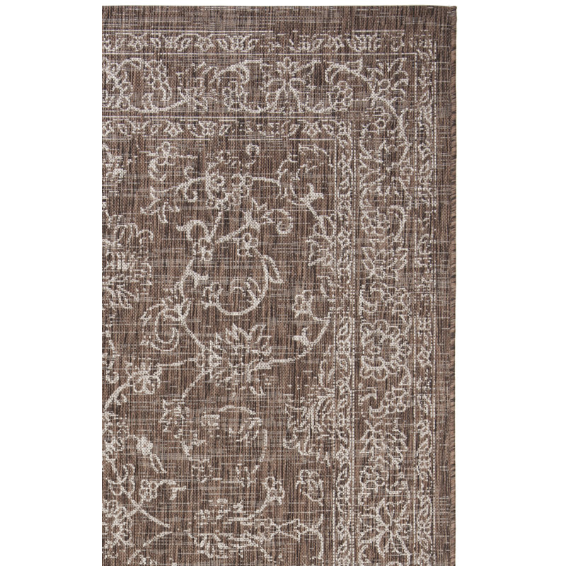 Amedee Performance Oriental Indoor/Outdoor Area Rug, Square 7'1