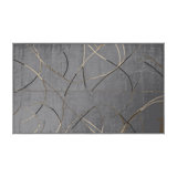 Machine Washable Gray Area Rug