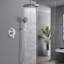 Systèmes de douche avec douche à effet pluie de 12 po et douchette à main haute pression-80550582