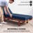 Chaise Lounge Cushion, 4" Thick Outdoor Lounge Chair Cushions with Non-Slip Ties, Waterproof and Fade Resistant Lounger Replacement for Patio, 26" x 80 ", Navy Blue-870667466-870667470