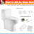 1.28 GPF Tornado Flush One-Piece Elongated Toilet With 17" ADA Comfort Height Seat, Soft-Close Seat, And 1000G MAP Score In Gloss White
