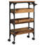 Kitchen Trolley Engineered Wood Cart Mobile Unit Organizer Storage
