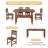6 - Person Acacia Wood Patio Dining Set with Rectangular Table-1329151137