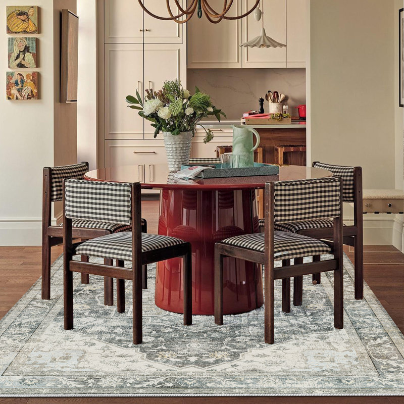 Oriental Floral ,Machine-Washable, Non-Slip Rugs,Available In A Variety Of Patterns., Rectangle 8' x 10'