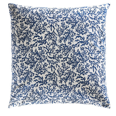 Seabed Pillow Navy | White Made-To-Order