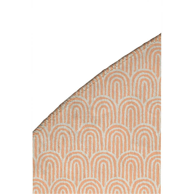 Rolling Hills Non-Slip Outdoor Rug, Round 5'